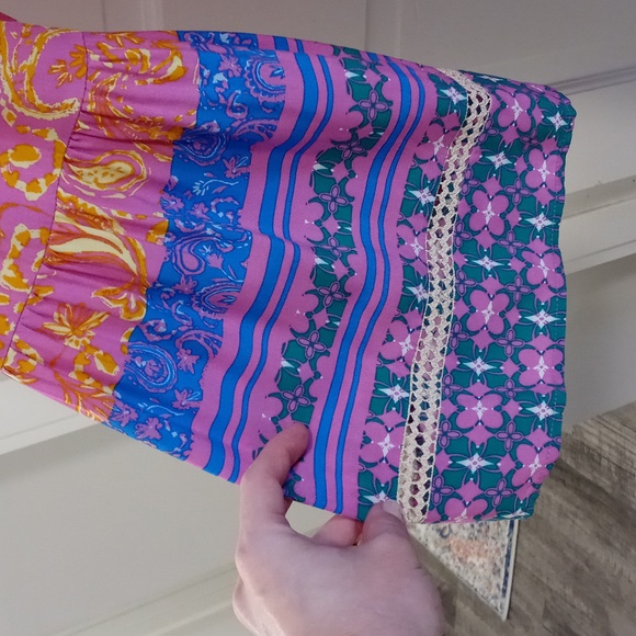 🌊Coco + Carmen🌊 - Lonnie Ruffled Paisley Print Cover-Up Tunic Dress - Picture 11 of 16